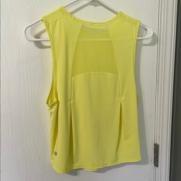 lululemon athletica Tops - Lululemon NWOT All Yours Crop Tank Top Electric Lemon Size 10
